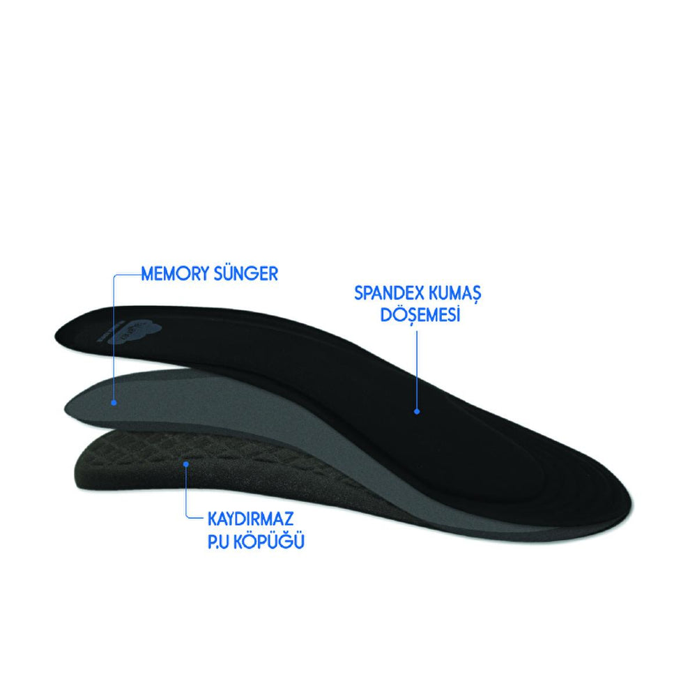 Tabanex Memory Foam Insoles for Comfortable Footwear and Foot Pain Relief - Customizable Insoles for Men - view 2