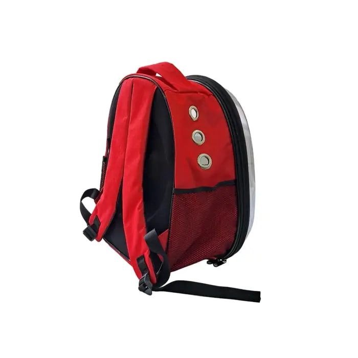 Petpretty Eco Astronaut Cat Carrier Bag Red for Travel