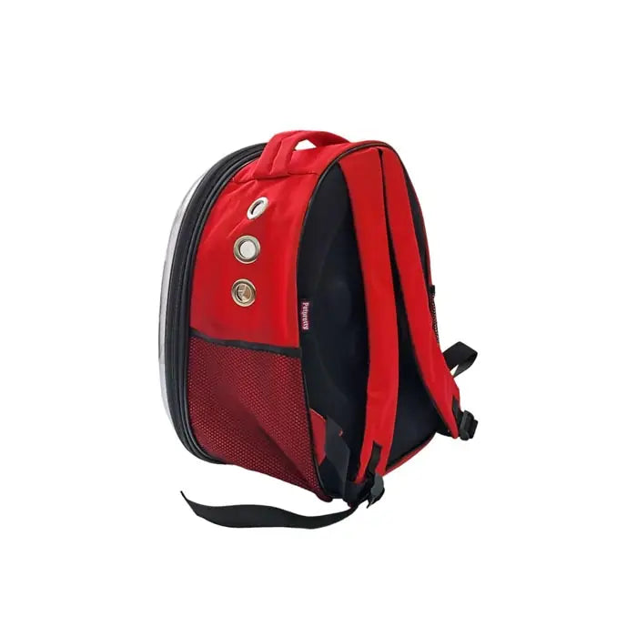 Petpretty Eco Astronaut Cat Carrier Bag Red for Travel