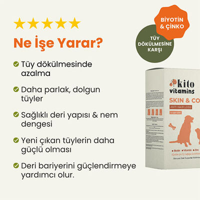 Kito Skin & Coat Dog Multivitamin for Shiny Fur 50 ml