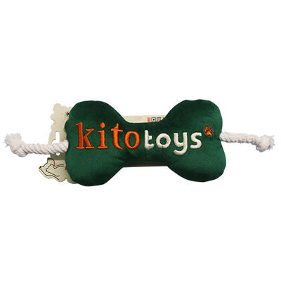 Kito Bone Plush Dog Toy Soft Interactive Play Companion