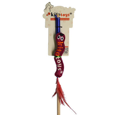 Kito Worm Plush Cat Toy Interactive Hunting Play 1 pc