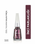 Flormar Pearly Chrome Purple Shimmer Nail Polish PL418 11ml