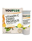 YouPlus Vitamin C Effervescent Tablets with Zinc & Propolis - Immune System Support, Gluten-Free, 20 Tablets YouPlus Vitamin C Effervescent Tablets - Immune Support, 20 Tablets Vitamin C supplement, Effervescent tablets, Immune system support, Zinc and Propolis supplement, Gluten-free dietary supplement, Health supplements, Dietary supplements, Immune health, Wellness products, Natural health supplements, Gluten-free health products, Lactose-free supplements