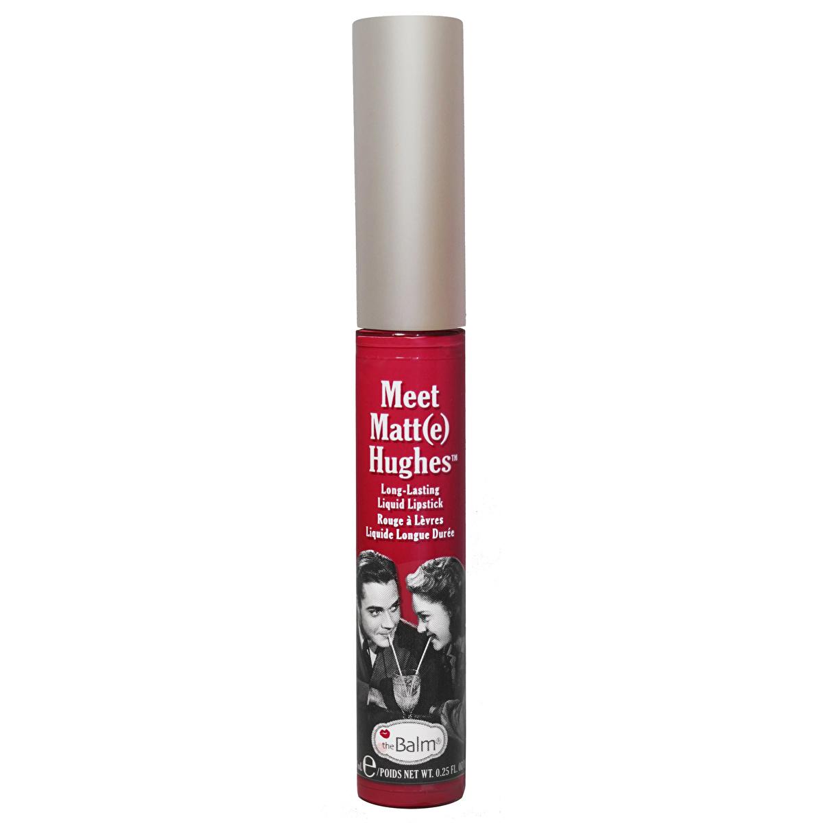 theBalm Liquid Lipstick Meet Matt(e) Hughes - Long Lasting Matte Lip Color with Non-Transfer Formula theBalm Liquid Lipstick - Long Lasting Matte Finish Liquid Lipstick, Matte Lipstick, Long Lasting Lip Color, Non Transfer Lipstick, theBalm Meet Matt(e) Hughes, Beauty Essentials, Makeup, Lip Care, Cosmetics, Long Lasting Makeup, Matte Finish Lipstick, Comfortable Lipstick, Non-Drying Lip Color, Beauty Products