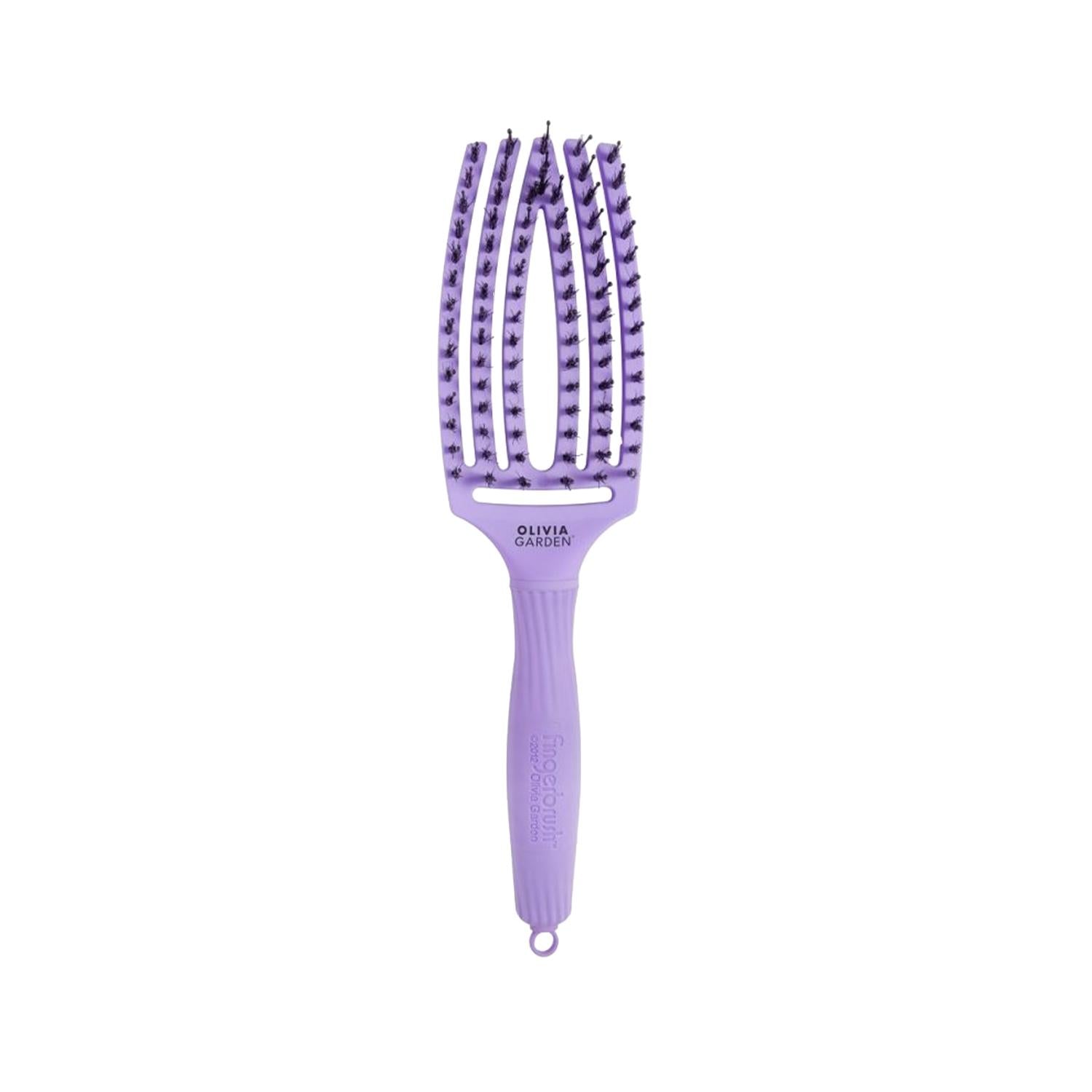 Olivia Garden Fingerbrush Care Iconic Boar Nylon Lavender M - Gentle Oral Care for Children & Sensitive Teeth Olivia Garden Fingerbrush - Gentle Oral Care Fingerbrush, Oral care for children, Gentle toothbrush, Boar bristle toothbrush, Nylon bristle toothbrush, Olivia Garden Fingerbrush, Children's oral care, Sensitive teeth care, Gentle gum care, Soft bristle toothbrush, Manual toothbrush, Children's dental care, Oral hygiene for kids, Sensitive mouth care