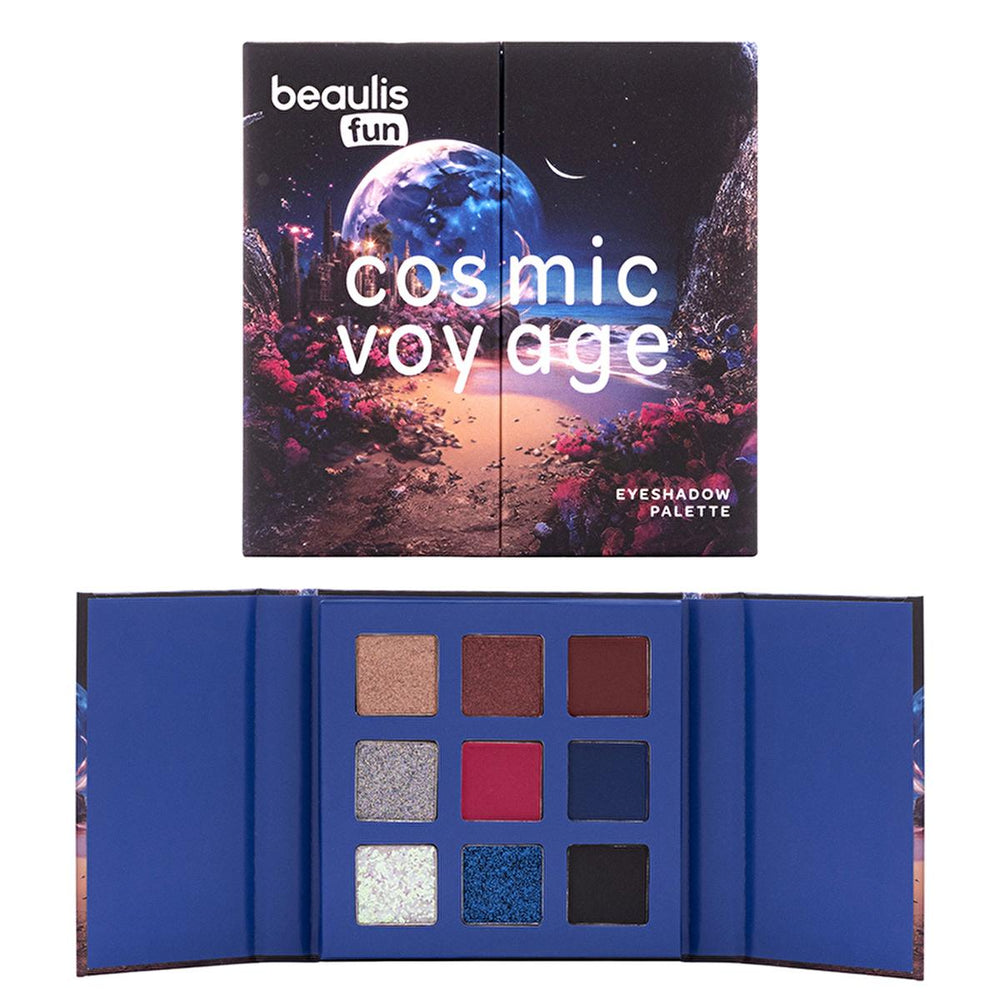 Beaulis Cosmic Voyage 9 Eyeshadow Palette - Galactic Glow Makeup for Versatile Eye Looks - Eyeshadow