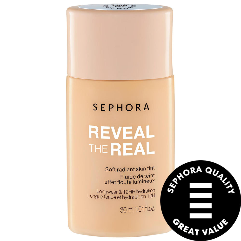 Reveal The Real - 12HR Soft Radiant Skin Tint - Lightweight, Vegan Makeup for Natural Finish Reveal The Real Skin Tint - Lightweight Vegan Makeup skin tint, lightweight coverage, vegan makeup, cruelty-free beauty, long-lasting makeup, natural finish, buildable coverage, serum-like texture, eco-friendly packaging, cleaner beauty, makeup for normal skin, makeup for dry skin, makeup for combination skin, makeup for oily skin, sustainable beauty products