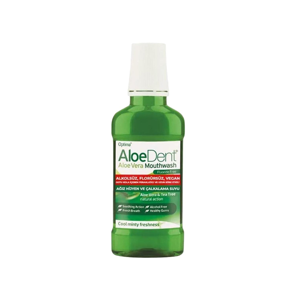 Optima Aloe Vera Mouthwash - Gentle, Alcohol-Free Oral Care