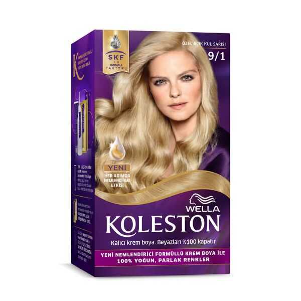 Koleston Permanent Hair Color Kit 9/1 Light Ash Blonde