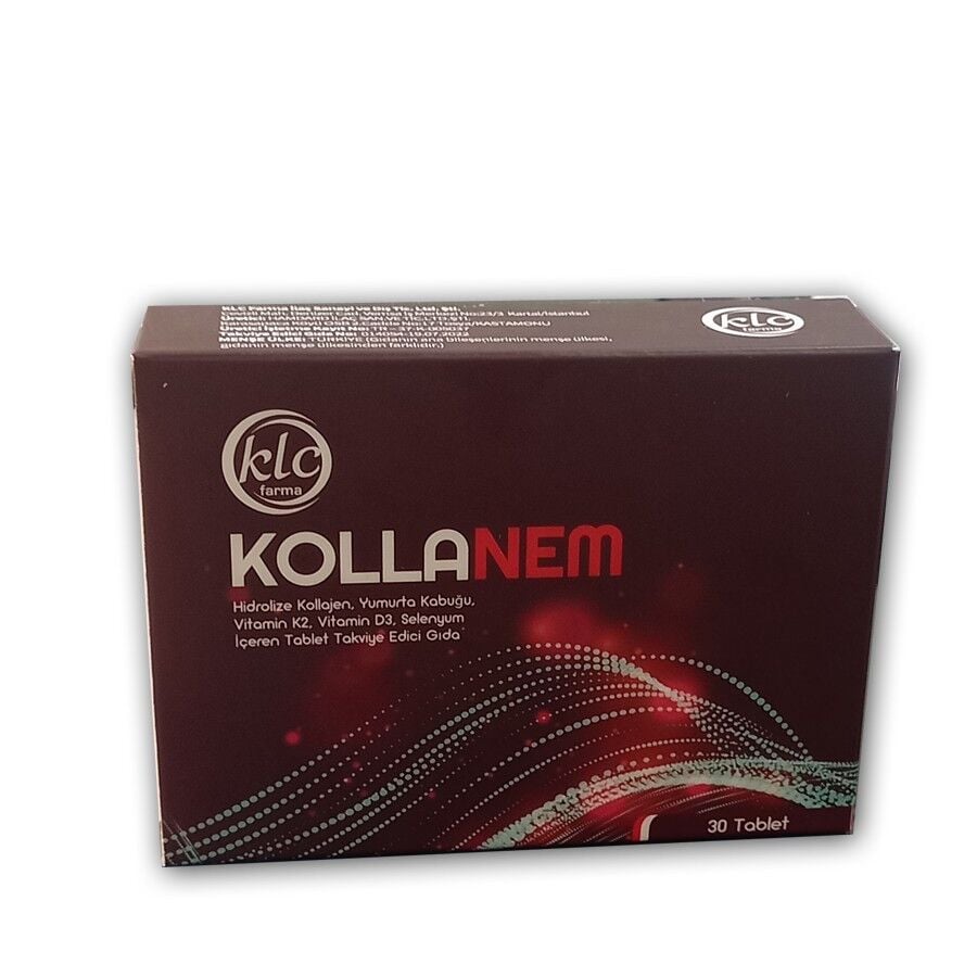 Klc Farma Kollanem Collagen Supplement with Vitamin D3 30 Tablets
