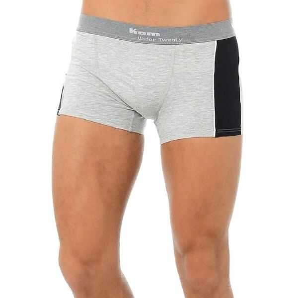 Kom Leo 8505 Loungewear Shorts Grey Soft Knit Comfort