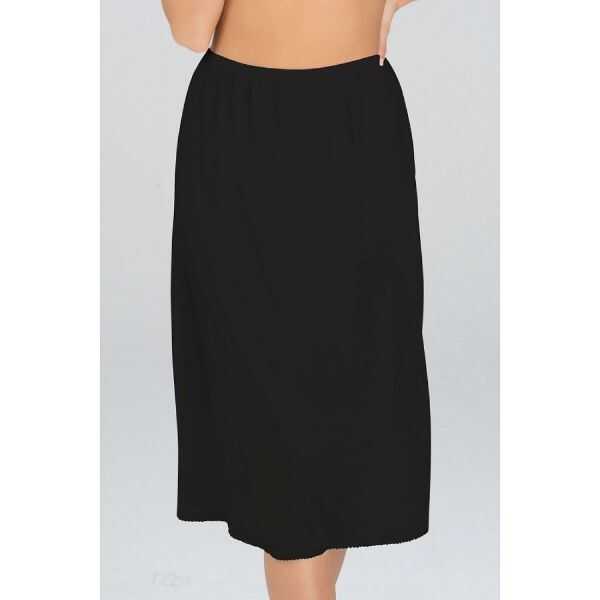 Kom Plain Half Slip in Black for a Smooth Silhouette