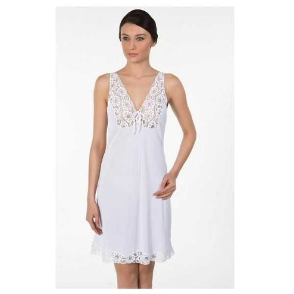 Kom Eva Emy Shaping Slip Dress Smooth Silhouette White
