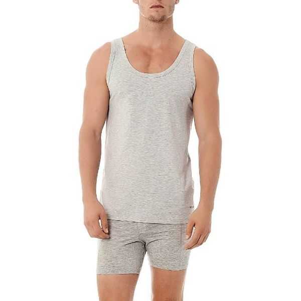 Kom Scott Men's Undershirt 2-Pack Soft Gray Layering Tanks