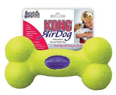 KONG AirDog Squeaker Bone Durable Fetch Toy Medium 23cm