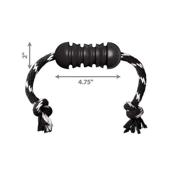 KONG Extreme Dental Rope Dog Toy Durable Rubber Size M