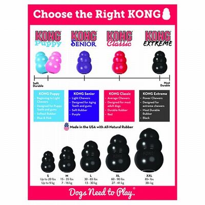 KONG Extreme Small Rubber Dog Toy Ultra Durable 8cm