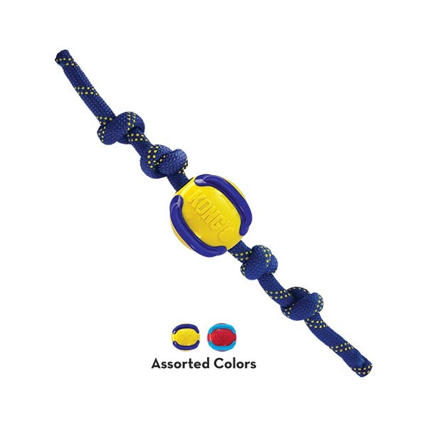 KONG Jaxx Brights Sandwich Rope Tug Dog Toy Medium
