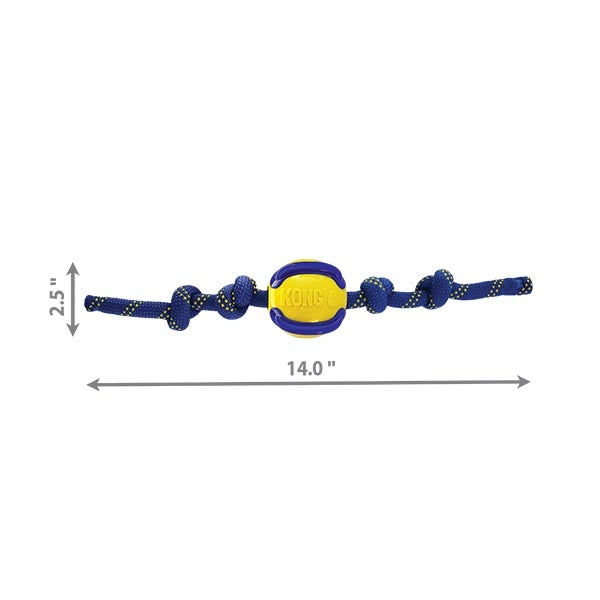 KONG Jaxx Brights Sandwich Rope Tug Dog Toy Medium