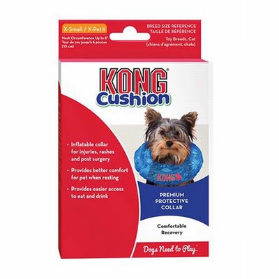 KONG Cushion Inflatable Protective Dog Collar XS