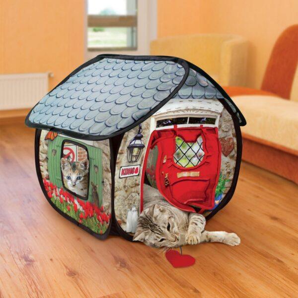 KONG Play Spaces Bungalow Cat Playhouse for Hiding & Play