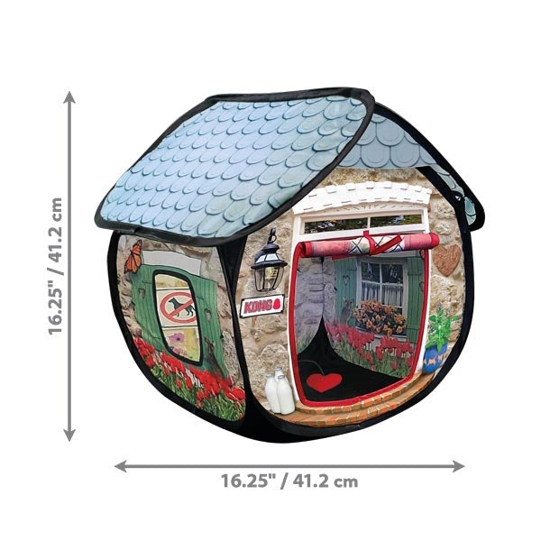 KONG Play Spaces Bungalow Cat Playhouse for Hiding & Play
