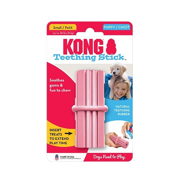 KONG Puppy Teething Stick Durable Rubber Dental Toy Large