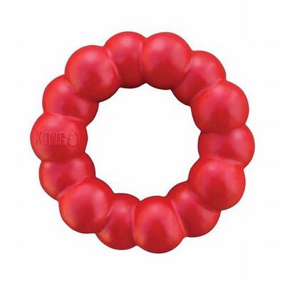 Kong Ring Durable Natural Rubber Chew Toy for Large Dogs 13cm