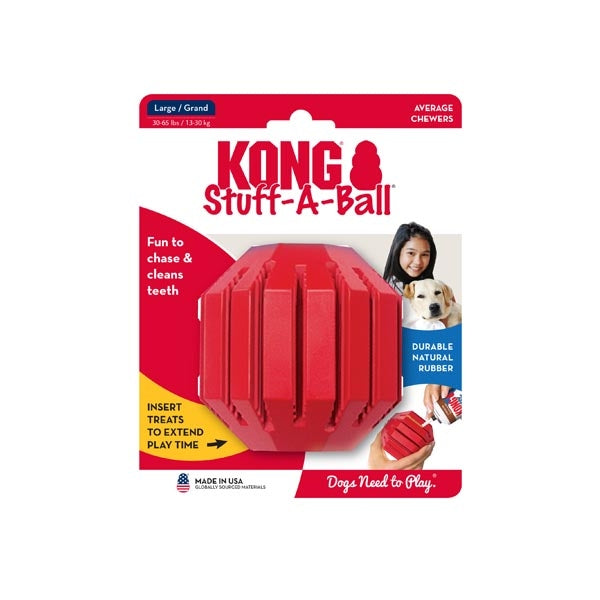 Kong Stuff-A-Ball Rubber Dog Toy for Large Breeds, 9.5 cm