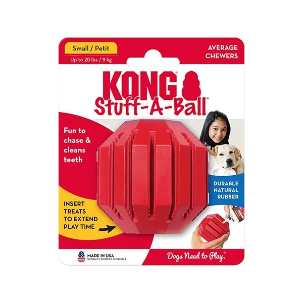 KONG Stuff-A-Ball Durable Rubber Dog Toy for Small Breeds 6 cm