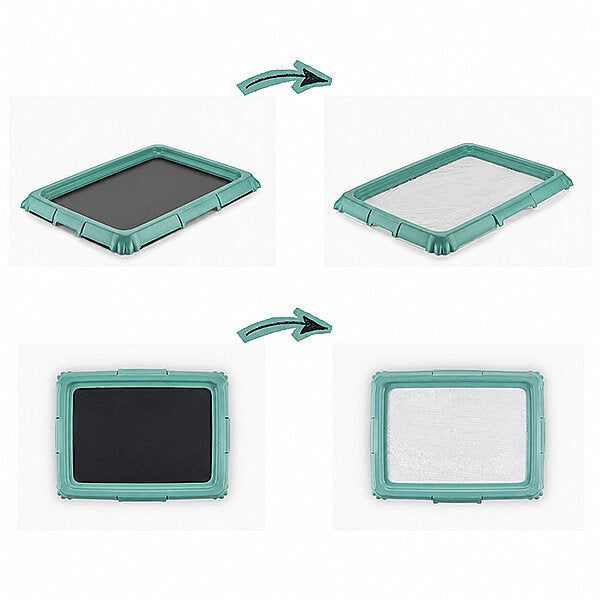 Senyayla Dog Training Toilet Tray for Indoor Hygiene Green 55x39 cm