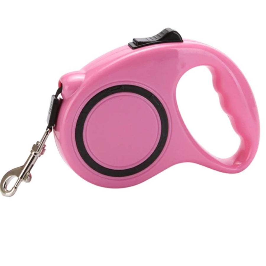 Vindex 5-Meter Retractable Dog Leash in Pink