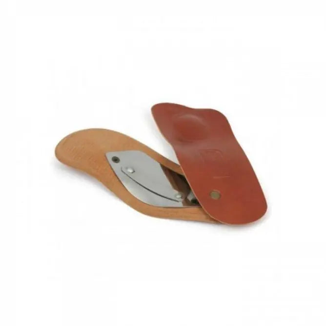 Leather Steel Arch Support Insoles for Foot Comfort 1 Pair