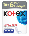 Kotex Ultra Night Sanitary Pads for Secure Comfort 22 Count