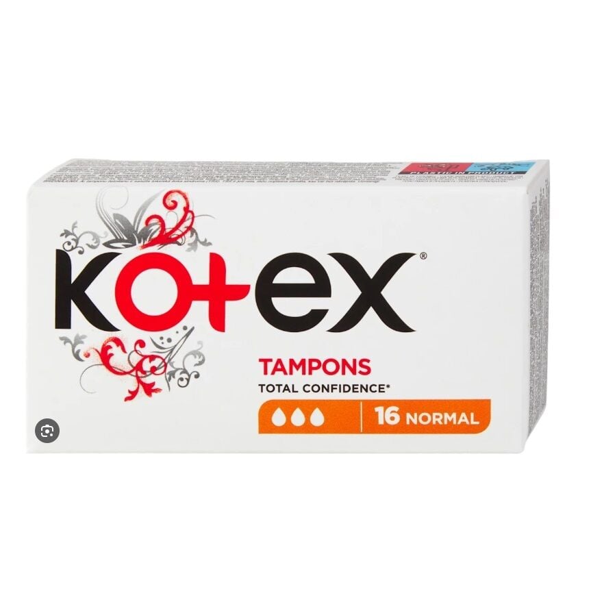 Kotex Normal Tampons Reliable Protection 16 Count