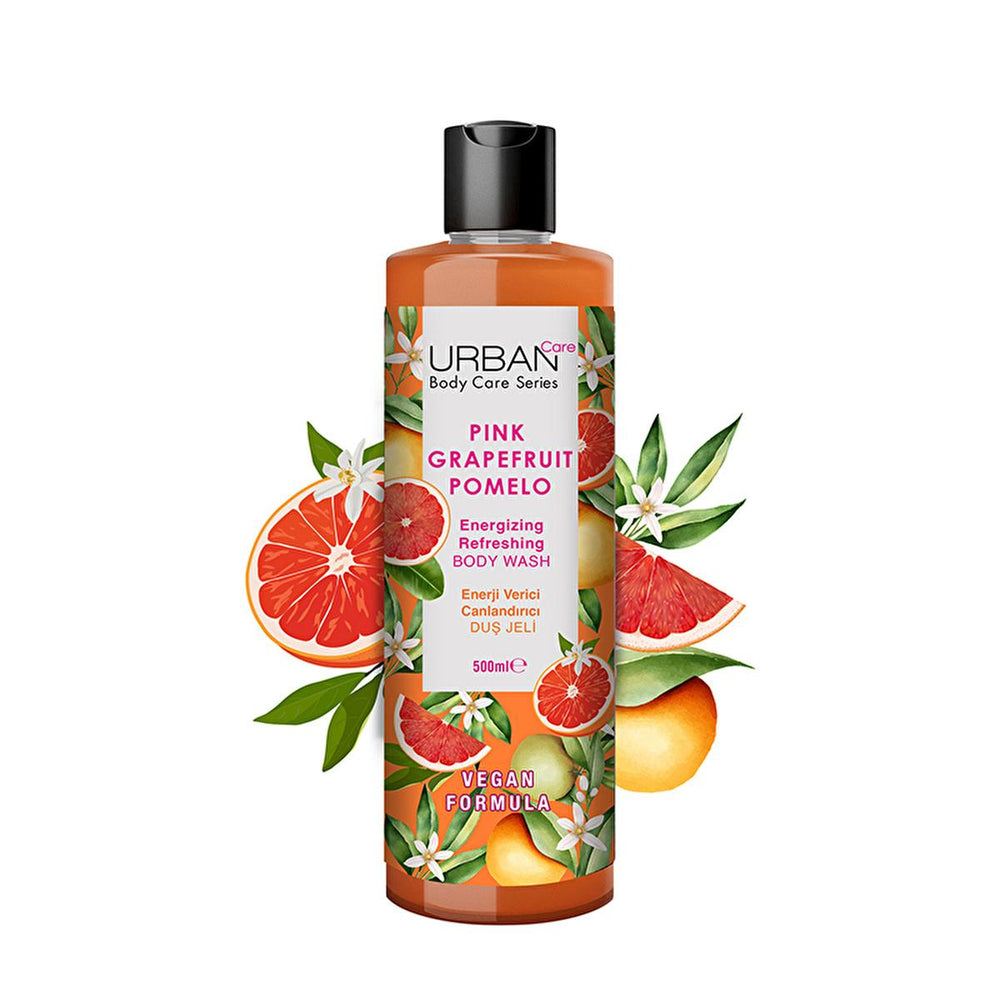 Urban Care Vegan Shower Gel - Grapefruit & Pomelo Scent, Moisturizing Body Wash for Dry Skin, Natural Personal - view 3
