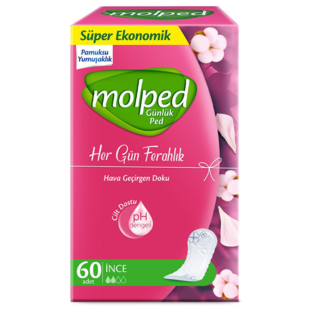 Molped Daily Pads for Women - pH Balanced, Breathable Daily Hygiene Products for Freshness and Comfort - Hygiene Products