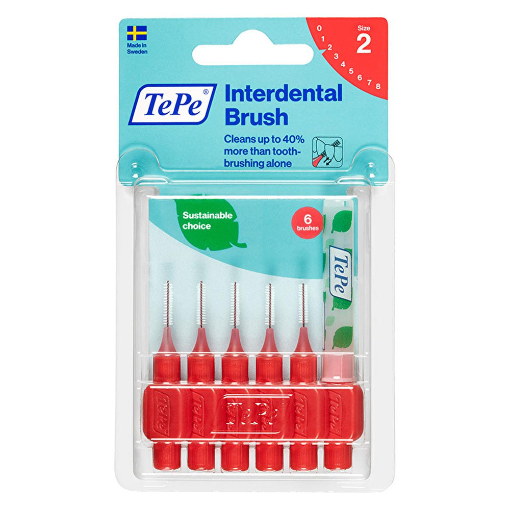 Tepe Interdental Brush 0.5mm Red - Pack of 6 for Effective Oral Hygiene - view 2