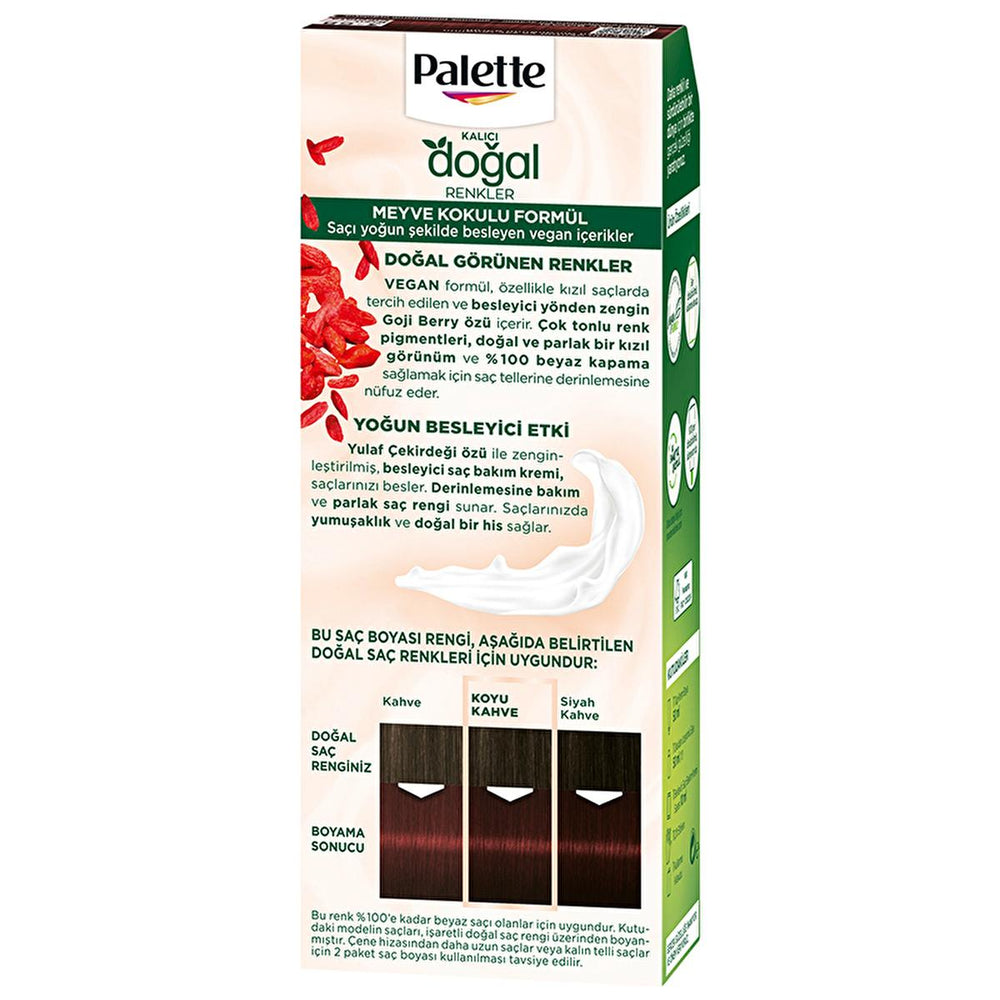 Palette Natural Hair Dye - Red Chocolate (3-68) - Long-Lasting Color with Natural Ingredients - view 6