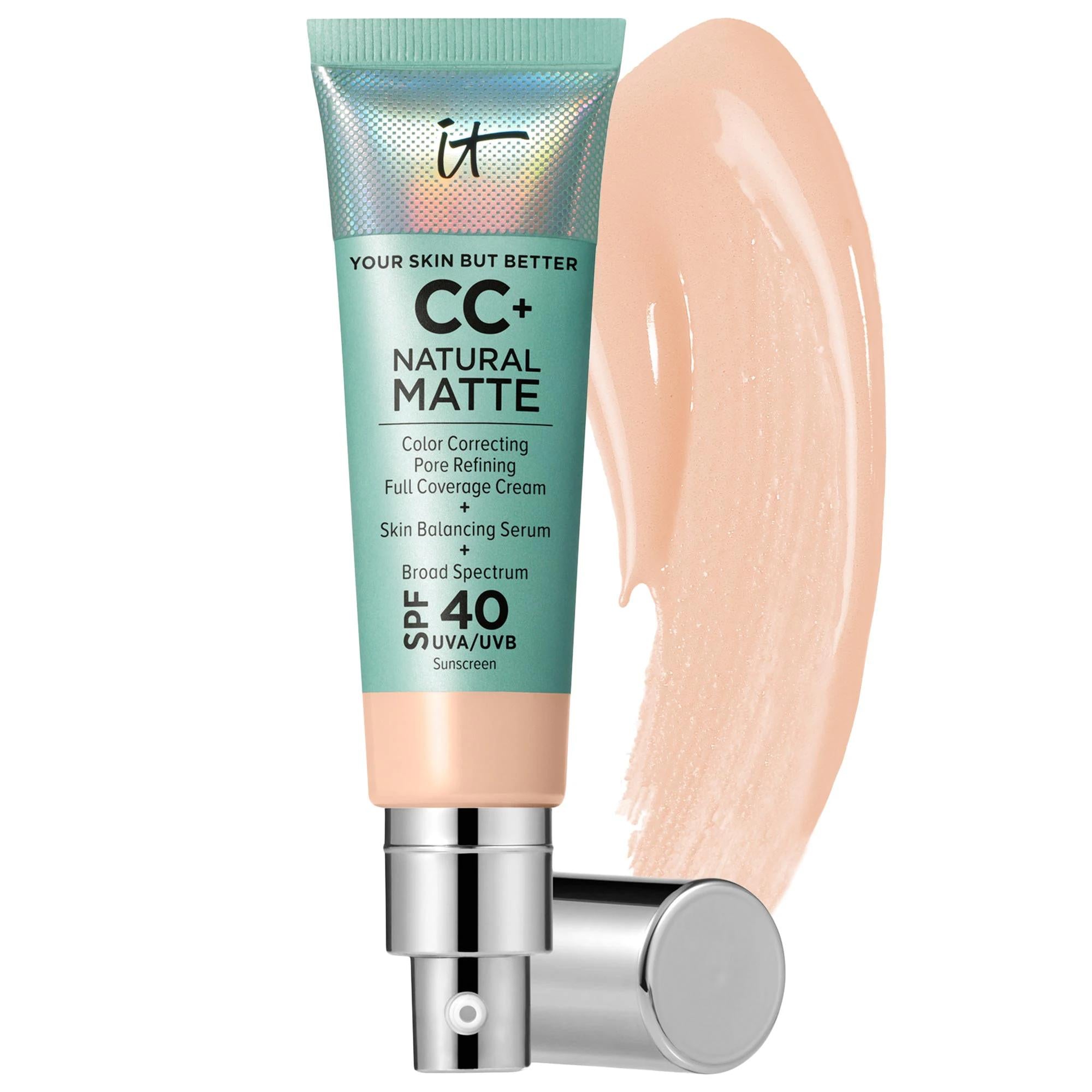 CC+ Cream Natural Matte Foundation with SPF 40 - Full Coverage, Vegan, Non-Comedogenic CC+ Cream Matte Foundation SPF 40 - Full Coverage & Vegan matte foundation, SPF 40 sunscreen, full-coverage foundation, non-comedogenic makeup, vegan foundation, CC cream, natural matte foundation, oily skin solution, long-lasting makeup, broad-spectrum sun protection, skin hydration, shine control, flawless complexion, everyday makeup, busy lifestyle, sensitive skin friendly