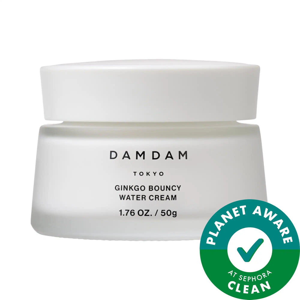 Ginkgo: Lightweight & Bouncy Water Cream Facial Moisturizer - Oil-Free, Vegan, Cruelty-Free - Hydrates, Brightens & Firms for Radiant Skin Ginkgo Lightweight Oil-Free Moisturizer: Radiant & Bouncy Skin lightweight moisturizer, oil-free moisturizer, vegan moisturizer, cruelty-free skincare, ginkgo leaf extract, cherry blossom extract, fermented rice skincare, brightening moisturizer, radiant skin, daily moisturizer for oily skin, facial moisturizer, skincare, oily skin, combination skin, dullness, loss of fi
