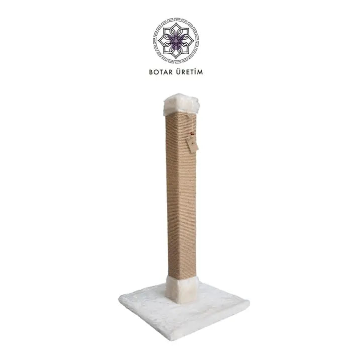 Botar Square Cat Scratching Post Durable Sisal Tower 80cm