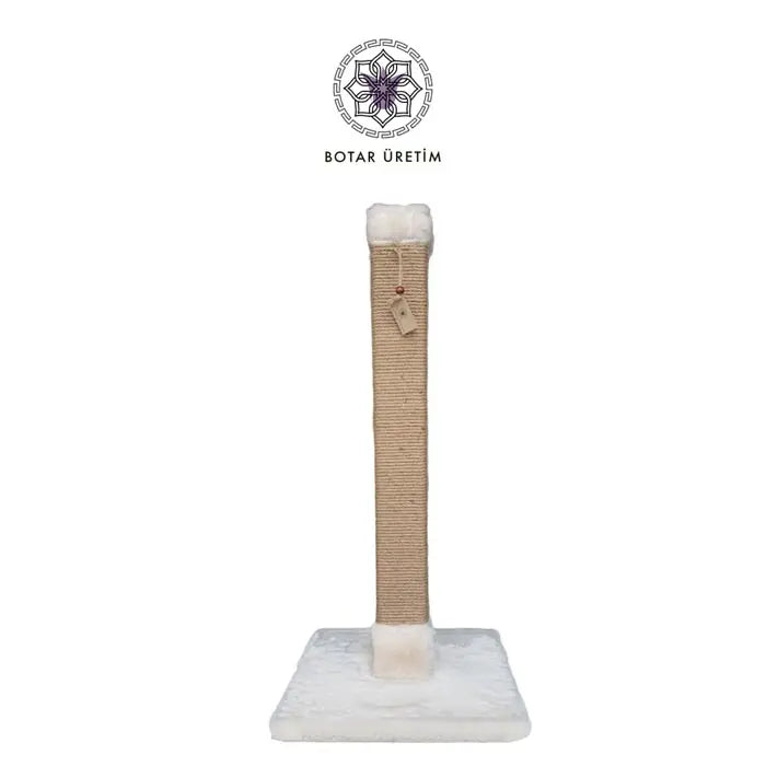 Botar Square Cat Scratching Post Durable Sisal Tower 80cm