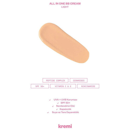 Kremi All IN One BB Cream Light SPF50 Skin Perfector 50 ml
