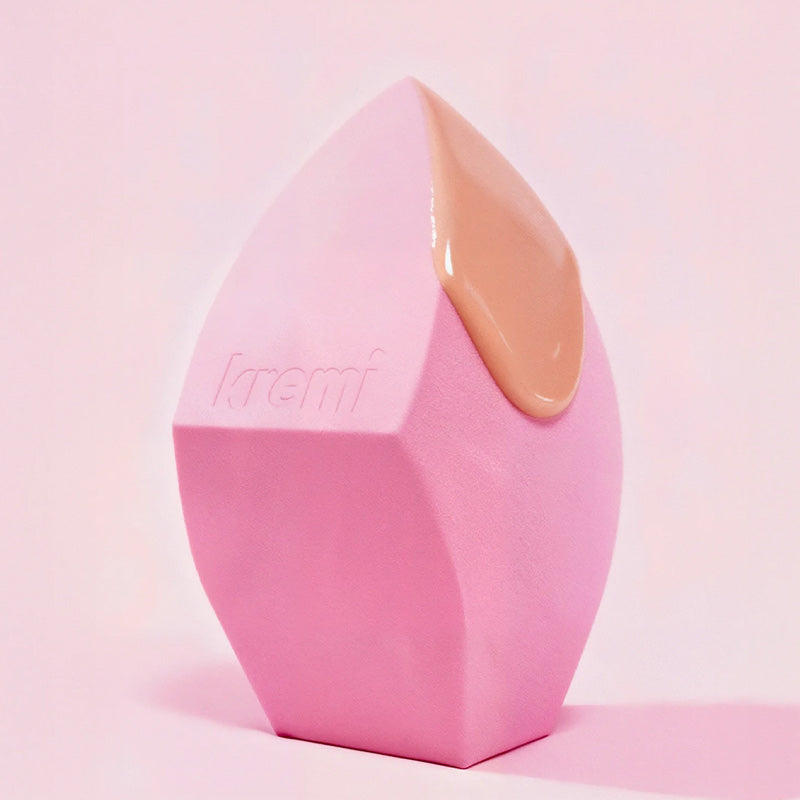 Kremi Angled Makeup Sponge for Seamless Blending 1 Pc