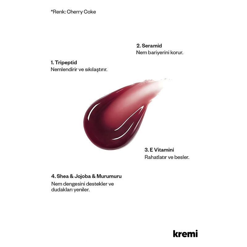 Kremi Lip Vitamin Balm Cherry Coke Hydrating Treatment 13 ml