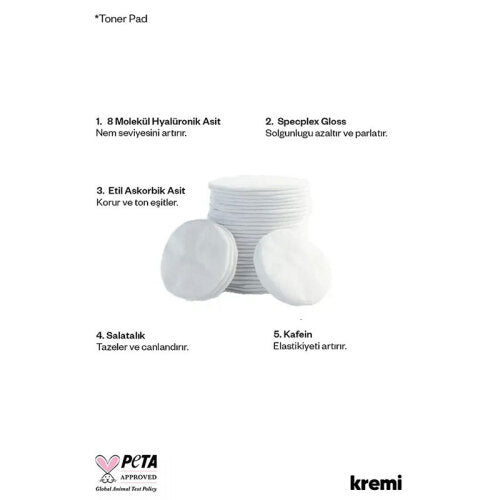 Kremi Toner Pad Exfoliating & Hydrating Treatment 60 Pads