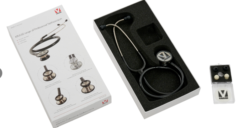Kruuse Veterinary Dual Head Stethoscope for Precise Acoustics 74.5cm