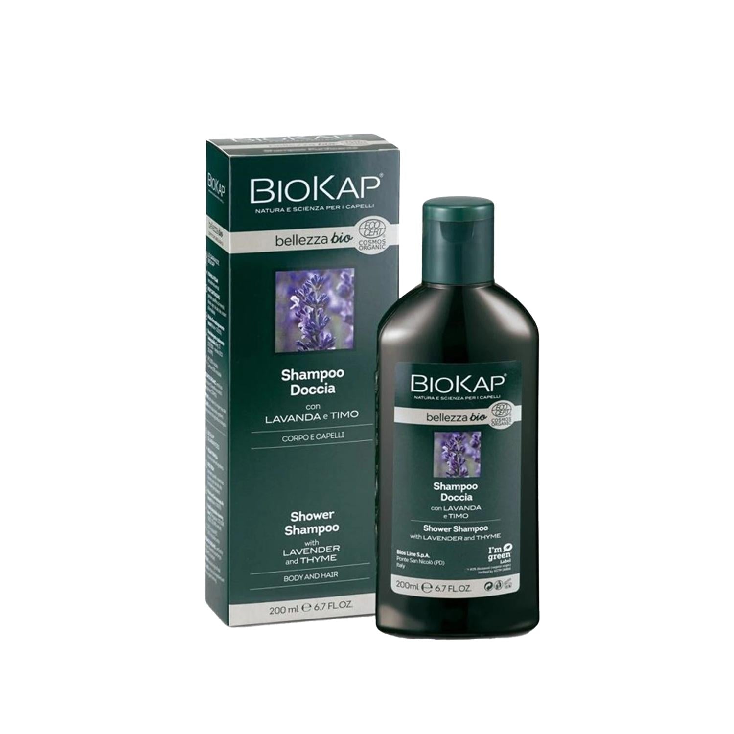 Biokap Bellezza Bio Shower Shampoo for Hair &amp; Body 200 ml